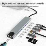 Vortex TW8A Hub 8w1 USB-C 2x USB HDMI 2x USB-C RJ45 Dell HP Macbook SD