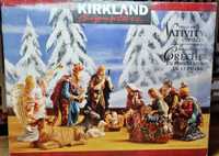 Kirkland porcelanowe figurki szopka bożonarodzeniowa ręcznie malowane