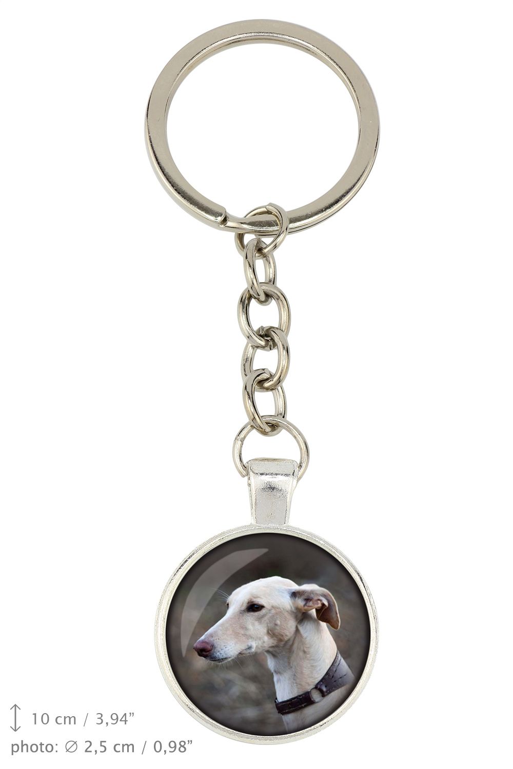 Greyhound brelok w pudełku ze zdjęciem Art-Dog