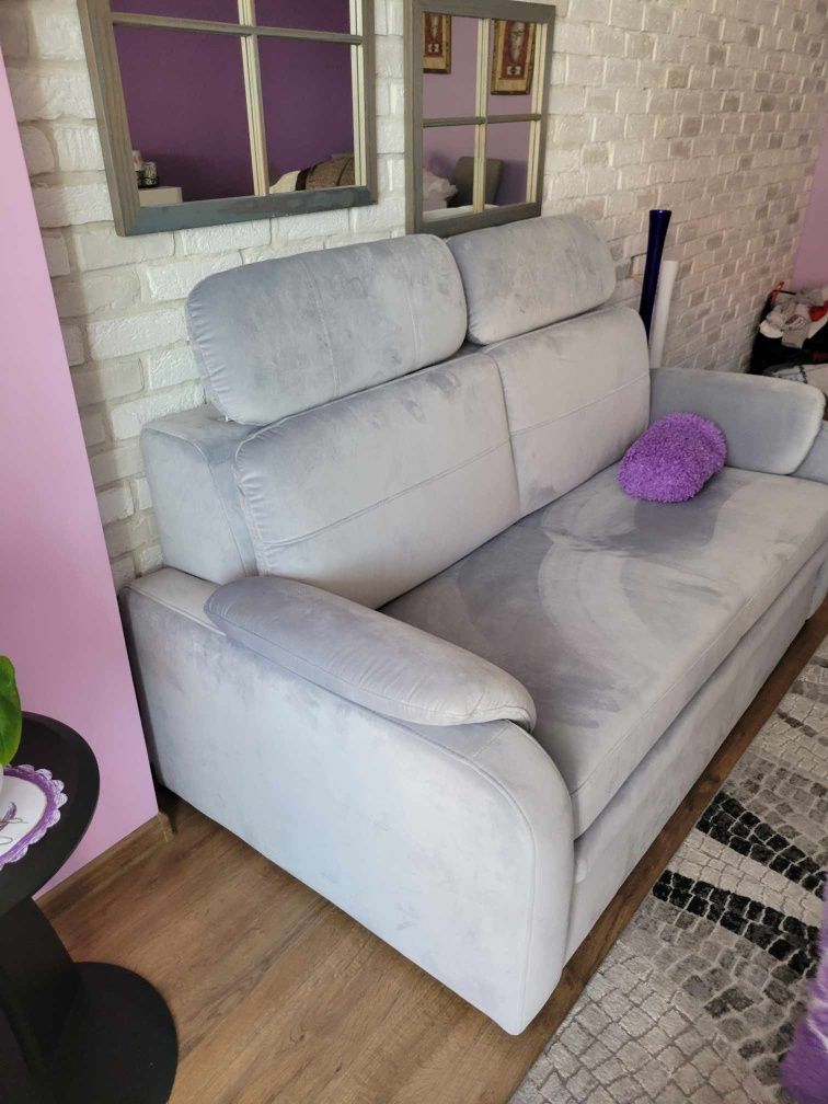 Sofa rozkładana szara