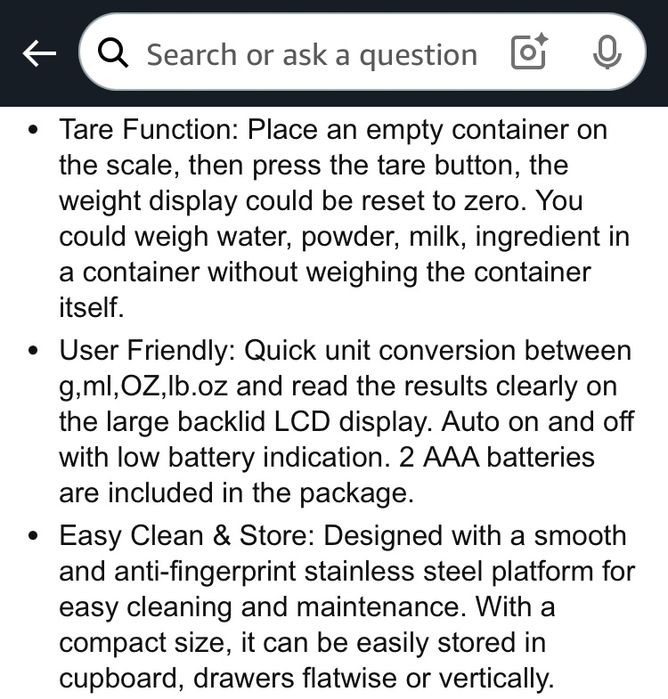 Balança digital de cozinha Adoric