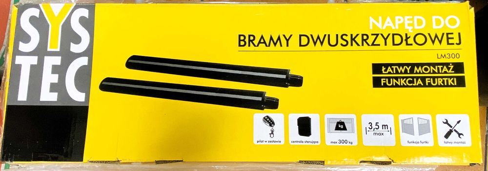 Napęd do bramy dwuskrzydłowej