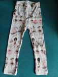 Leginsy prążek baletnice handmade r.80