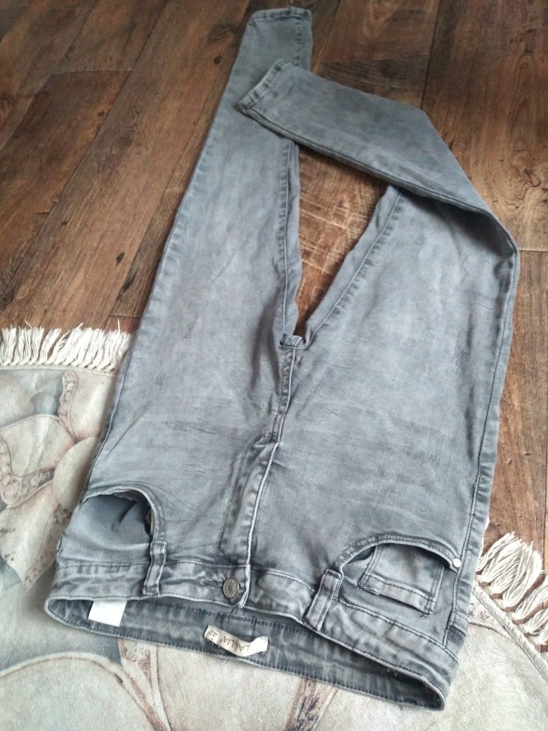 Damskie elastyczne jeansy z wysokim stanem laulia Xl