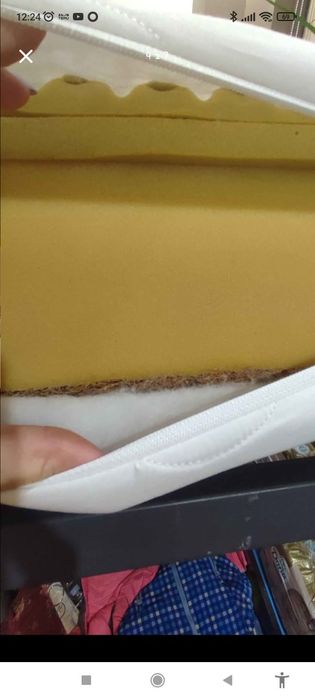 Łóżko 140x200 wenge Z POJEMNIKIEM + materac