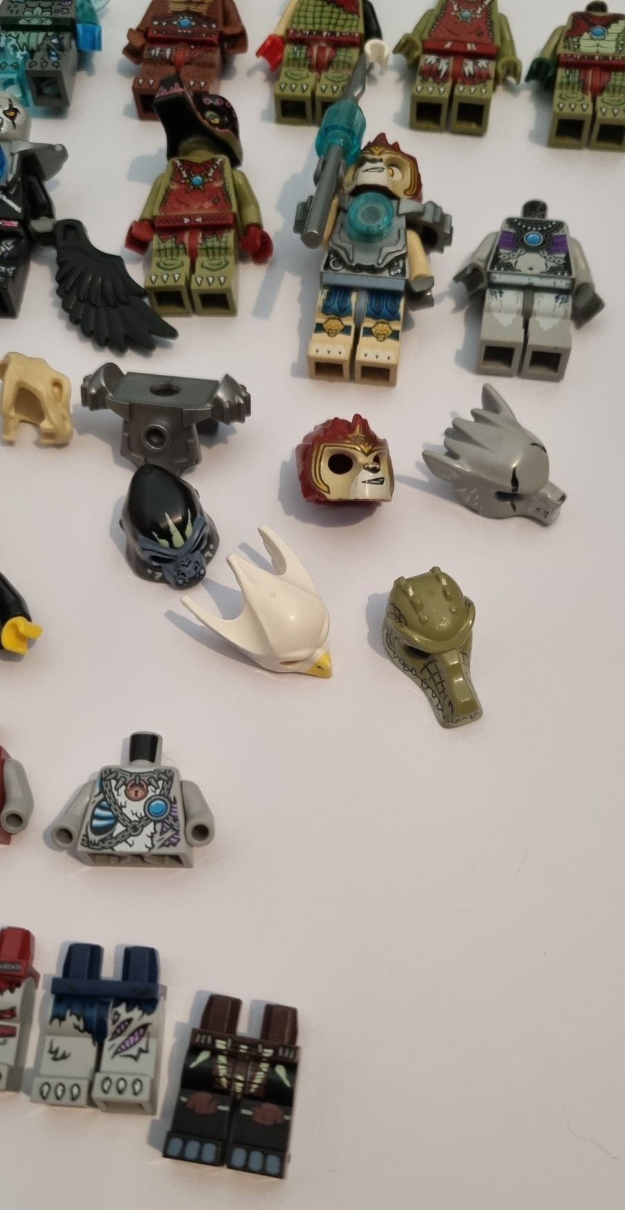 Lego chima , minifigurki, figurki, torsy, nogi, główki