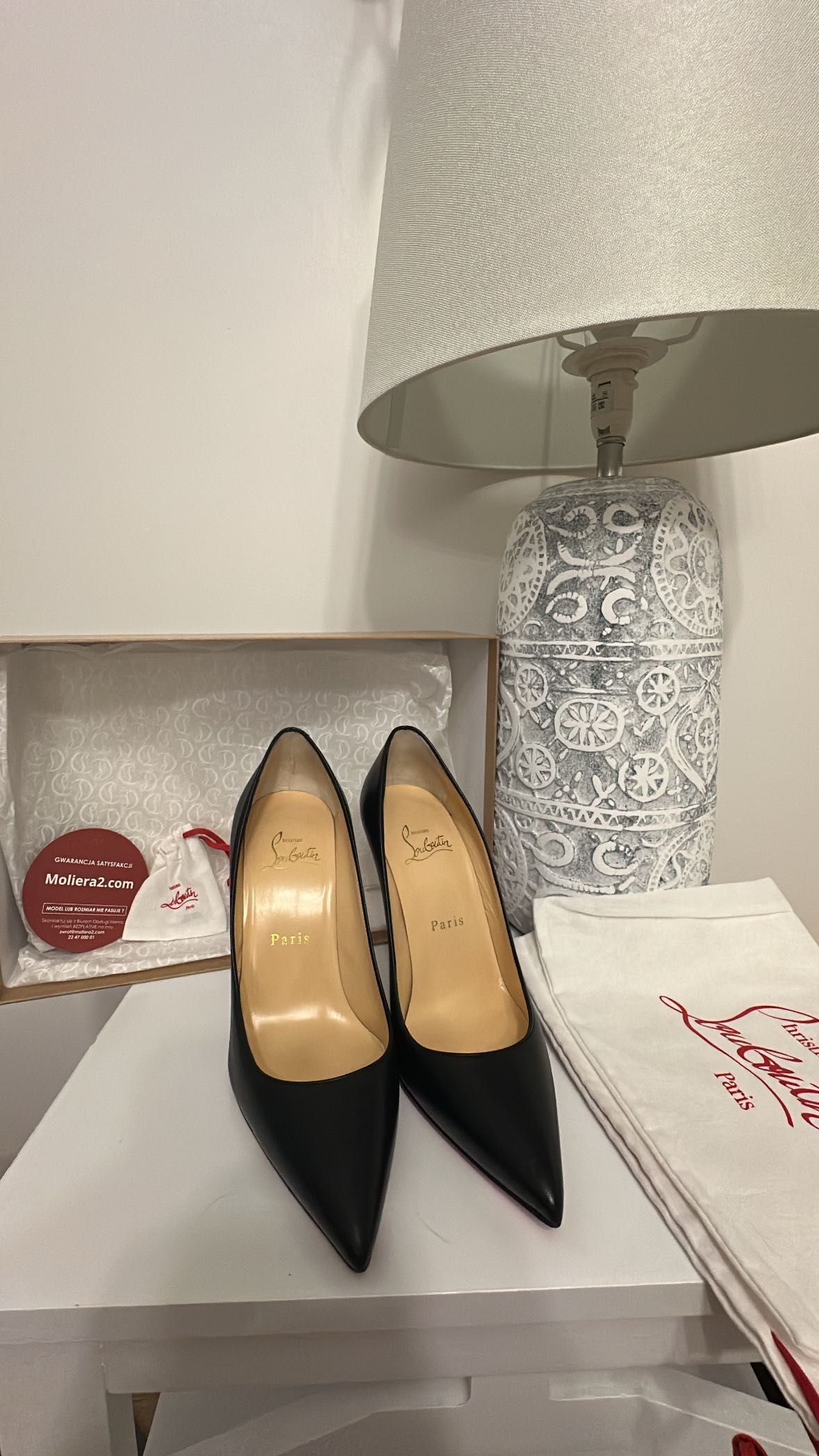 Szpilki Christian Louboutin Kate 10 Czarne Mat