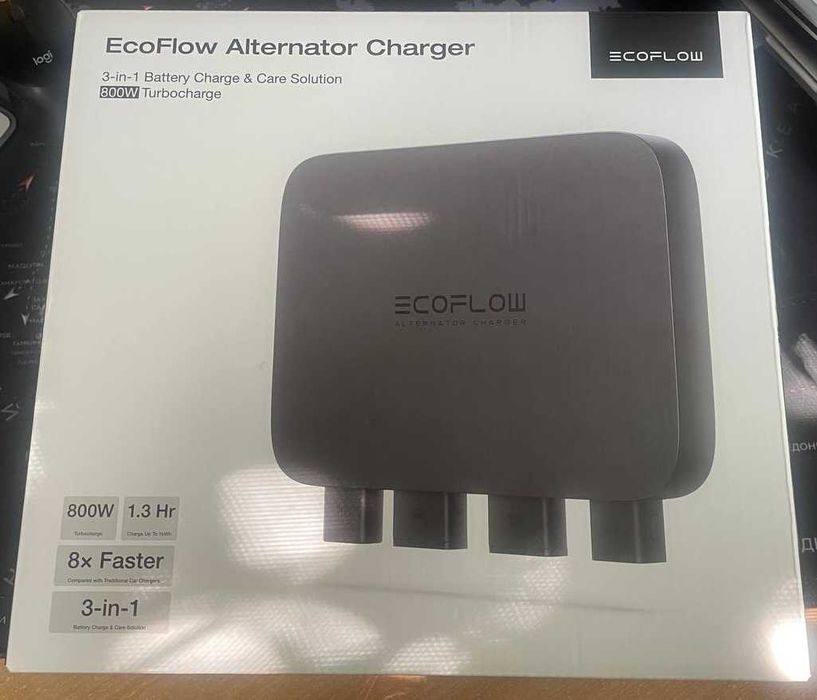 Автомобільна зарядна станція ECOFLOW Alternator Charger 800W!