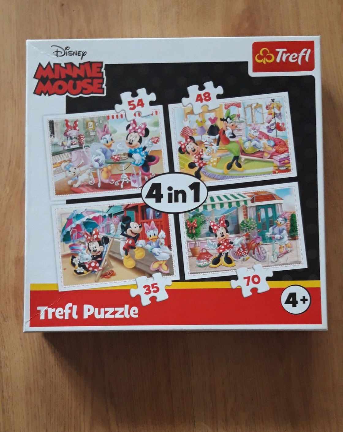 Puzzle 4w1 firmy trefl Myszka Miki