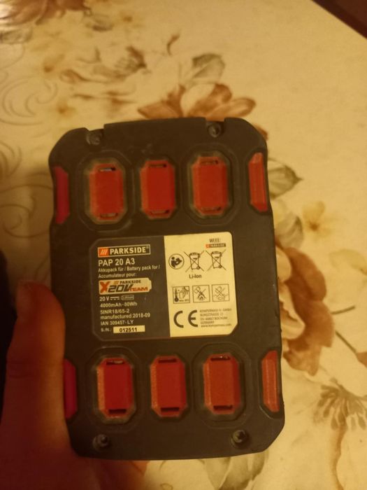 PARKSIDE Akumulator PAP 20 A3 i ładowarka PLG 20 A1