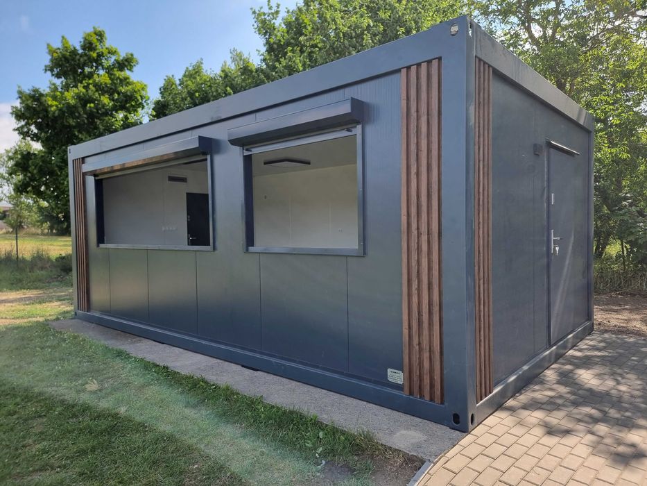 Kontener na ramie 6x3m pawilon całoroczny usługowy handlowy biuro