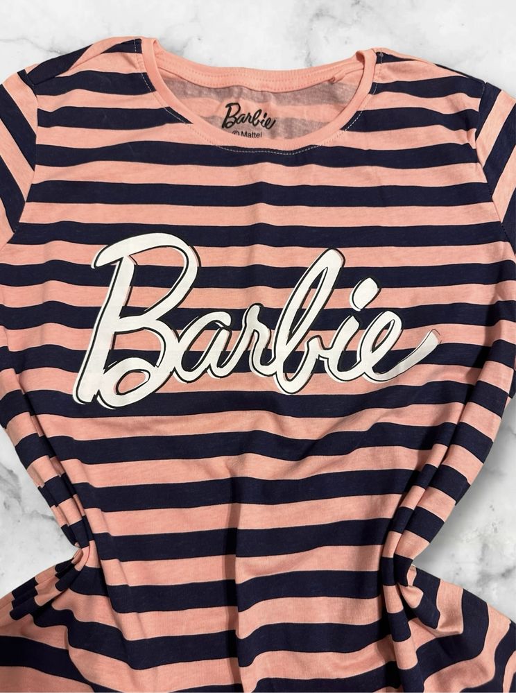 Bluzka T-Shirt Barbie XS/34 Sinsay W paski
