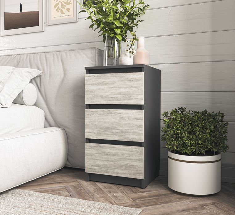 Приліжкова тумба з ящиками приліжкові тумби Прикроватная тумбочка