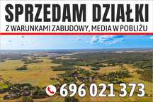 Działki na Mazurach z warunkami zabudowy we wsi Tros.