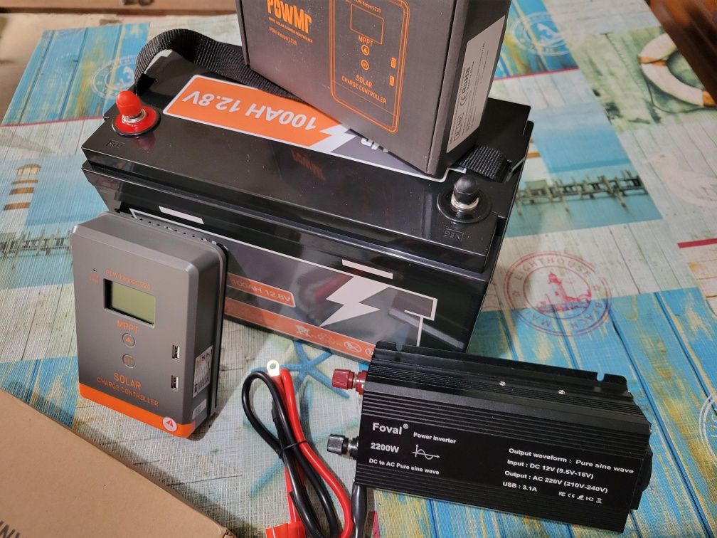 Kit solar 12v/220v 1280Wh