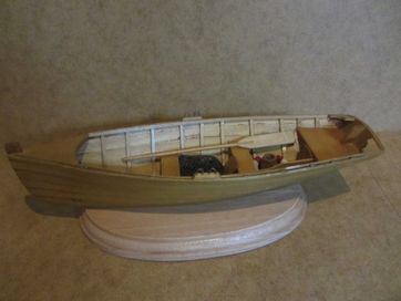 Model drewniany łodzi rybackiej- 30 cm