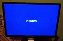 Philips 22 cale, D-SUB, DVI + kable : zasilający oraz sygnałowy.