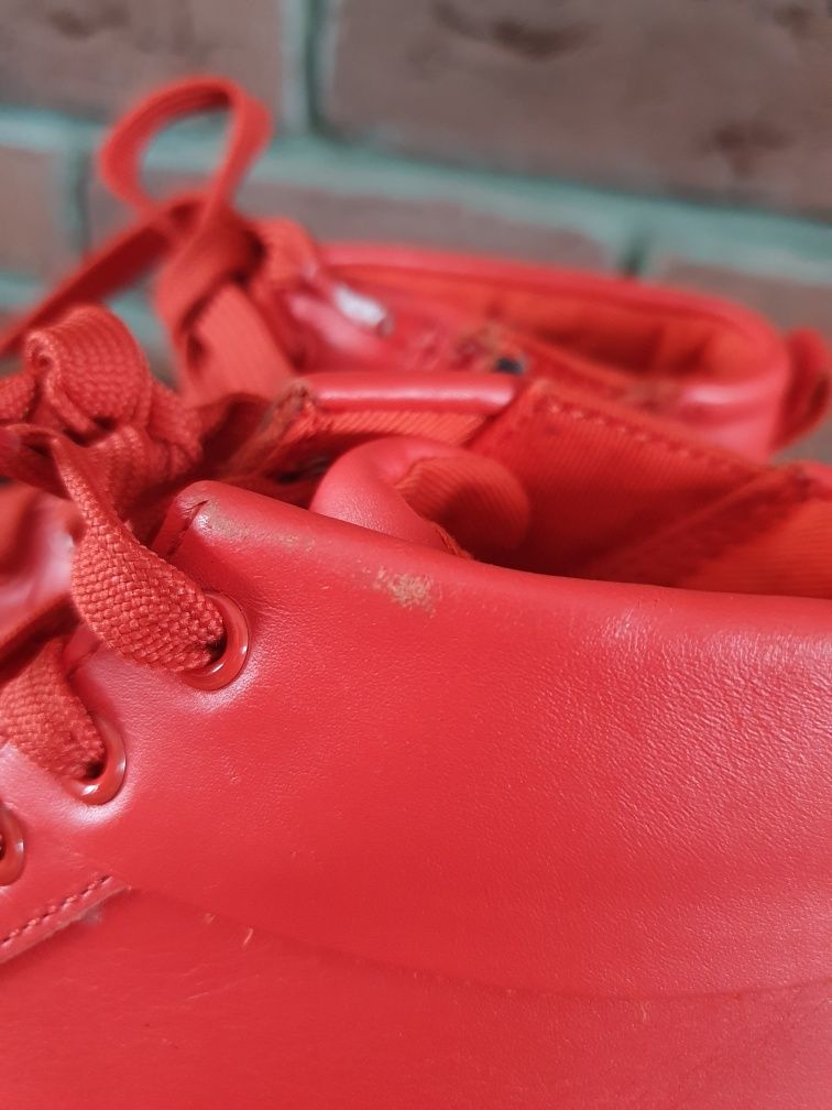 Clarks Citi OasisHi wysokie sneakersy 28,5 czerwone adidasy skorzane