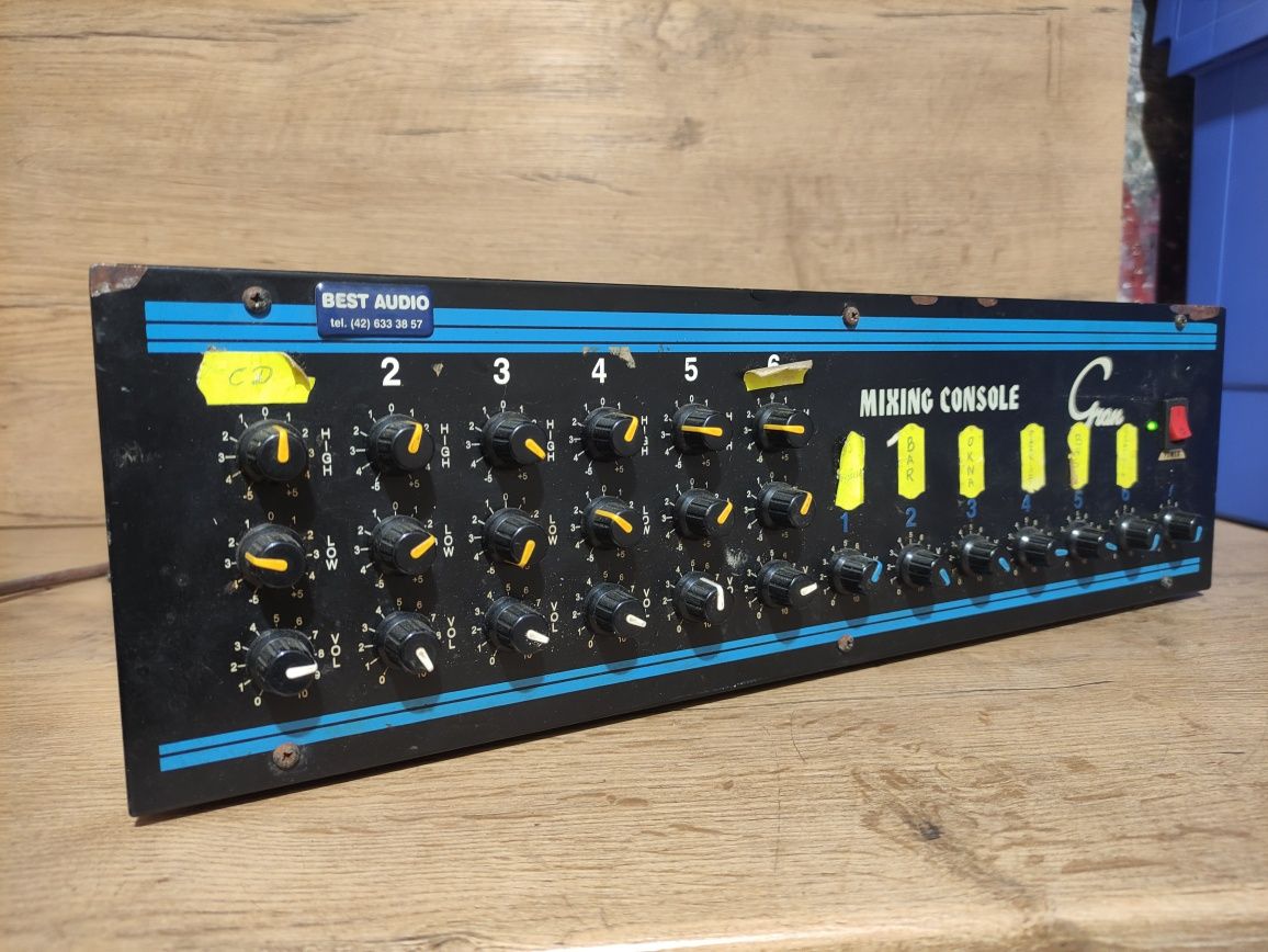 Mikser korektor Equalizer Audio CD Mikrofon Gran