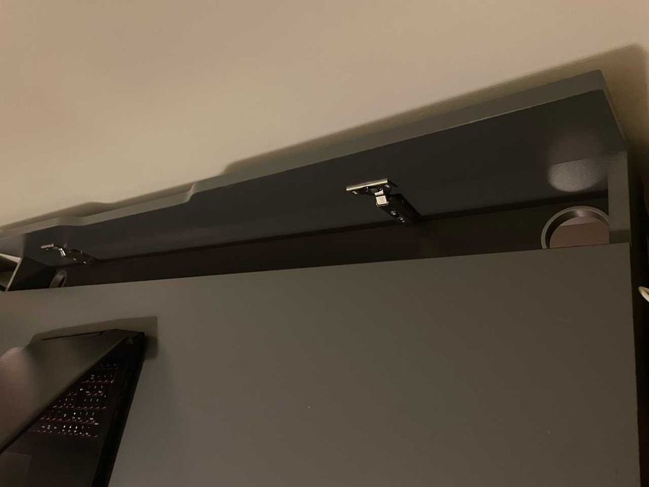Secretária IKEA, modelo ALEX, cinza design moderno e simples