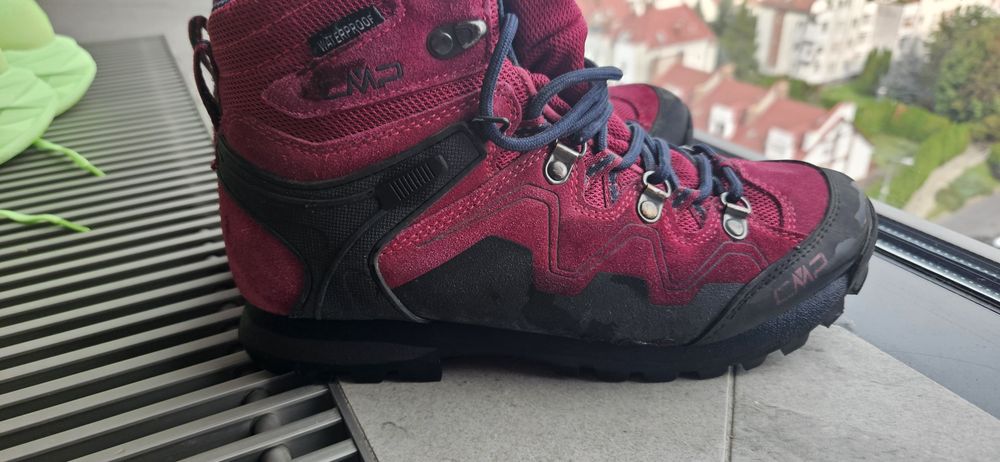 Buty w góry,  trekking, podeszwa vibram, skóra, CMP Athunis Mid