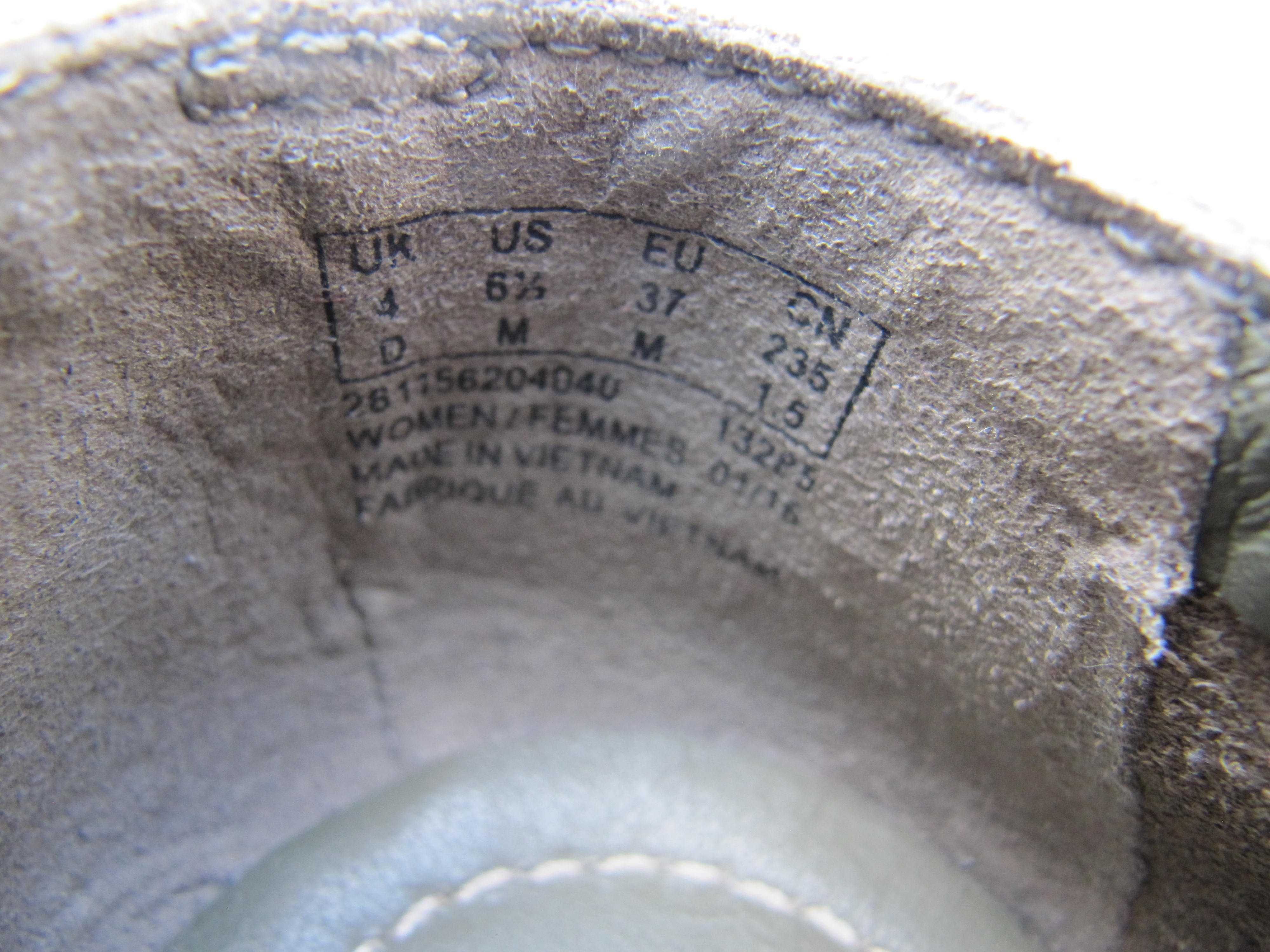 Мокасины туфли кожаные Clarks 23,8см