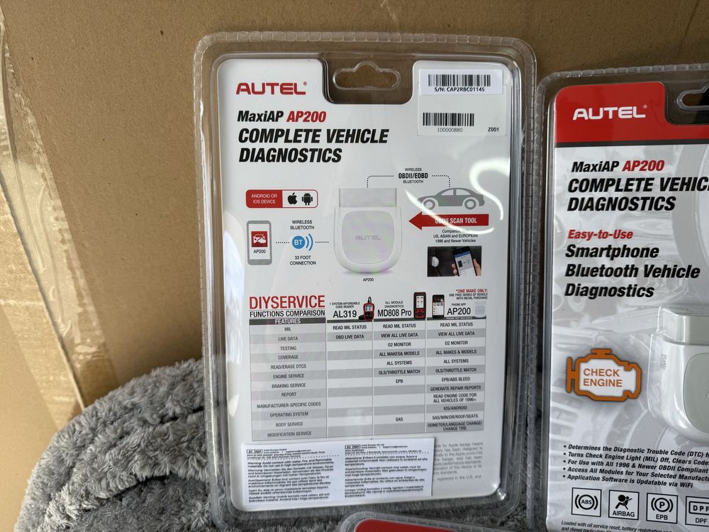 Мультимарочний автосканер Autel AP200 MaxiAP OBD діагностика авто