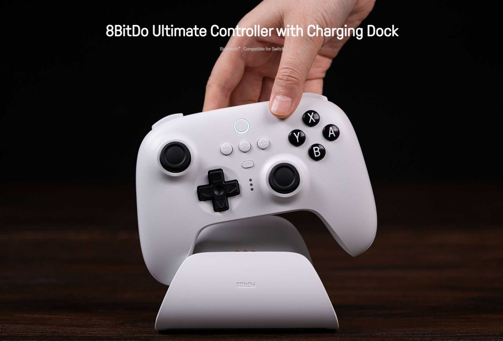 Геймпад 8BitDo Ultimate White док-станция Nintendo Windows джойстик