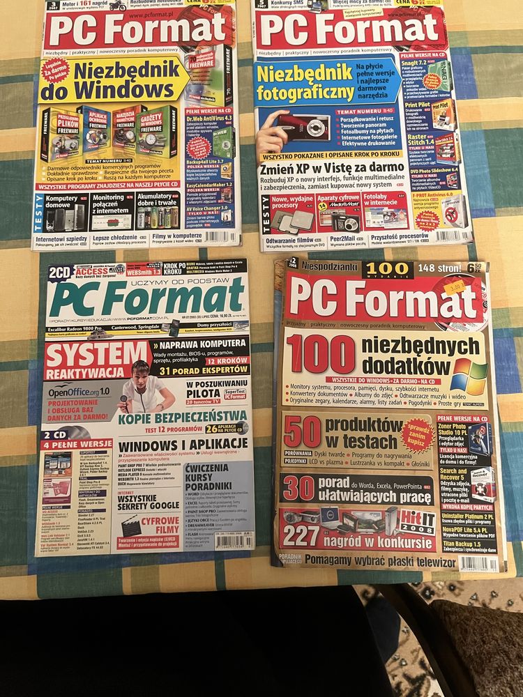 PC Format 6-ć egzemplarzy gazety (4 z CD)