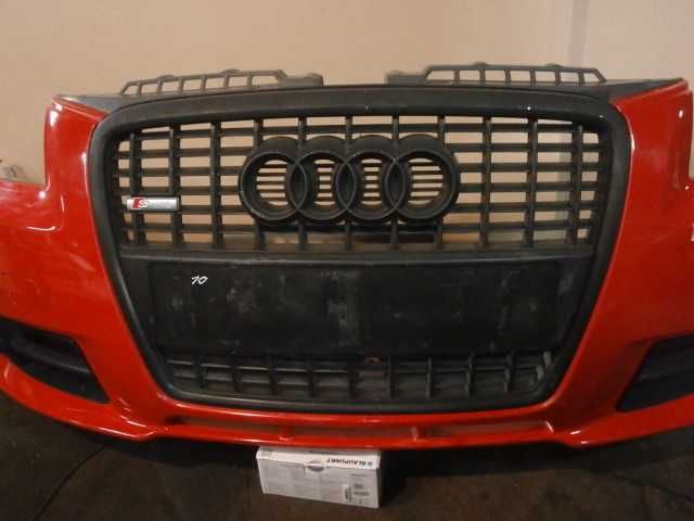 audi A3 8P Sline 05-08 zderzak przedni czerwony LY3J