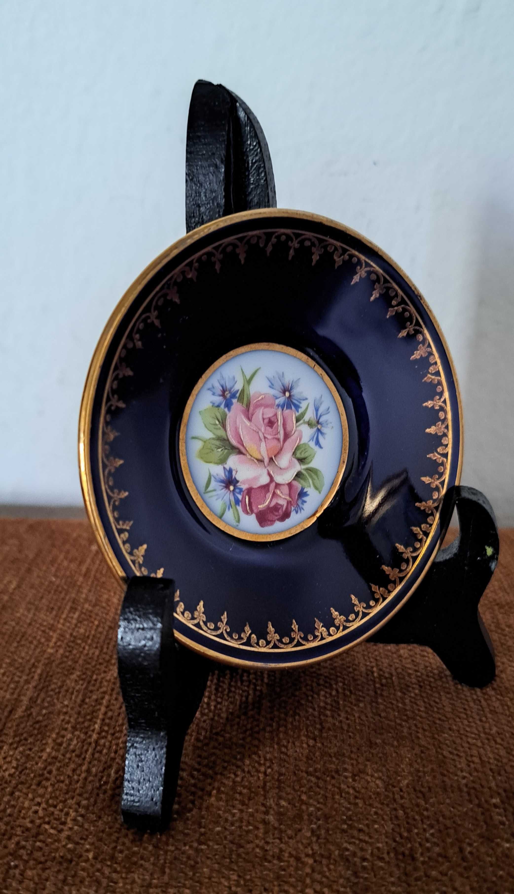 miniaturowe talerzyki ozdobne porcelana Limoges