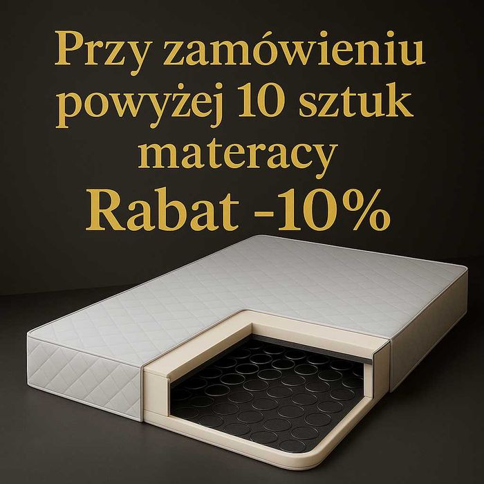 Materac Sprężynowy 80x200 90x200 120x200 140x200 160x200 180x200