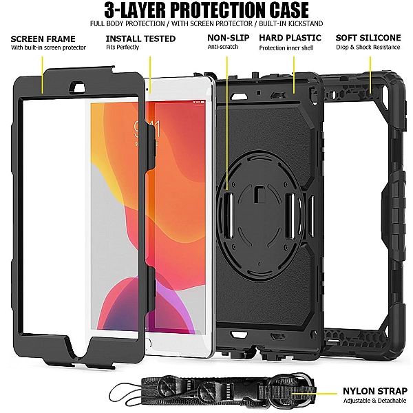 TECH-PROTECT SOLID360 IPAD 10.2/2019 / 2020 / 2021 BLACK