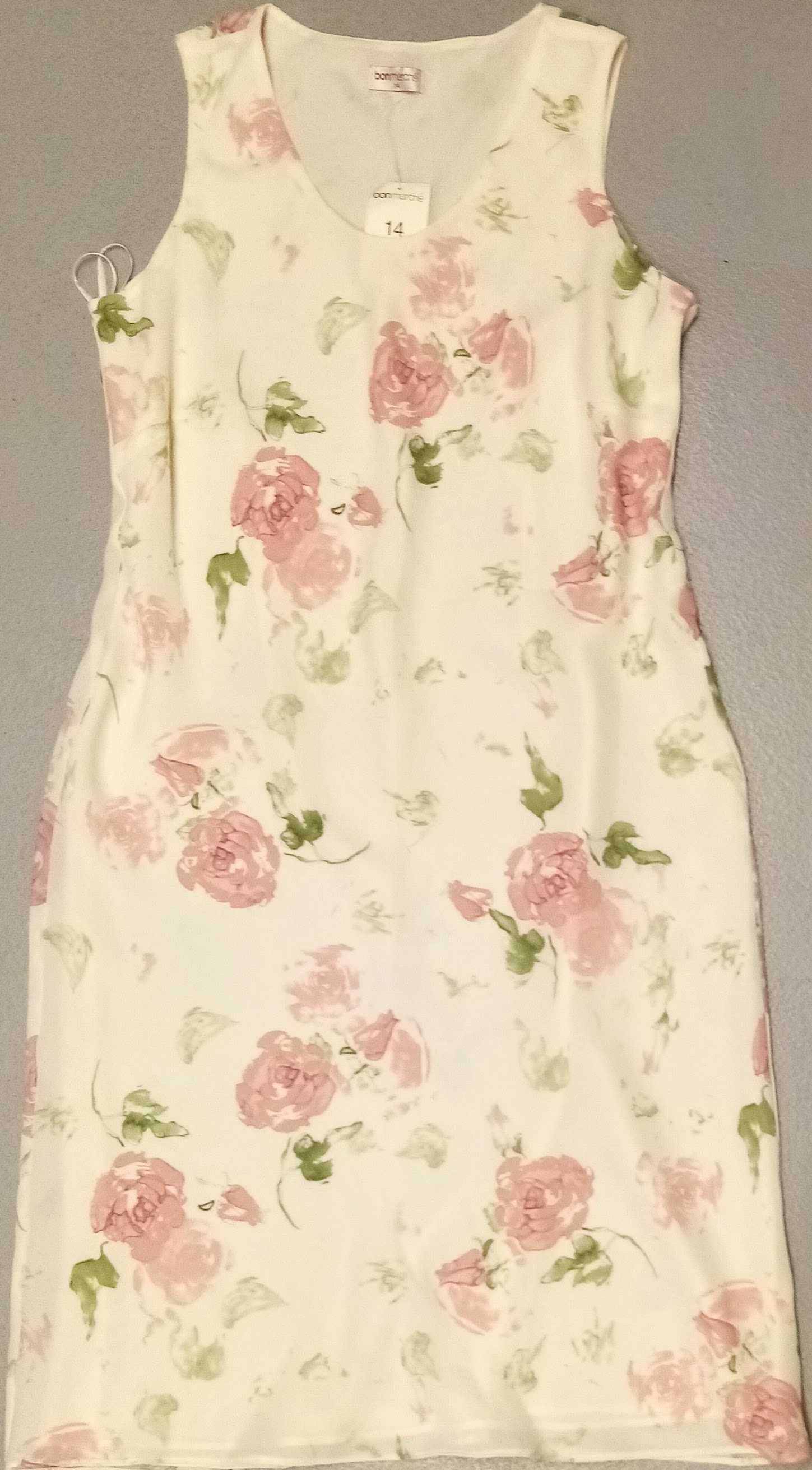 R) BONMARCHE letnia sukienka wizytowa Roz.14-L/XL