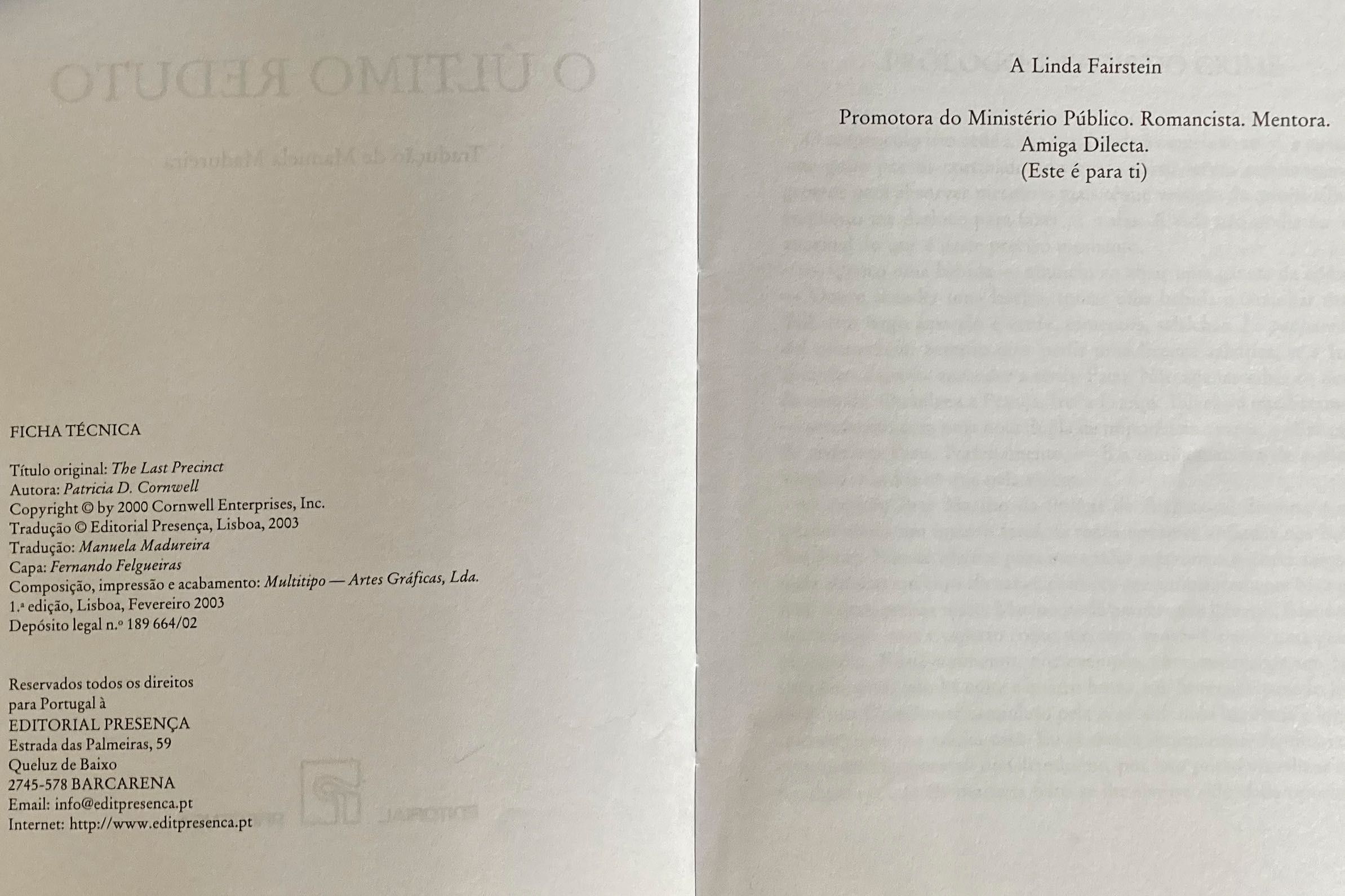 “O Último Reduto” de Patricia D. Cornwell