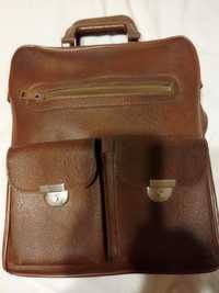 Портфель -(сумка )-кожаный новый