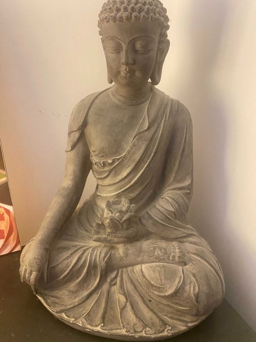 Buda Tibet M Estátua Cimento Old Stone