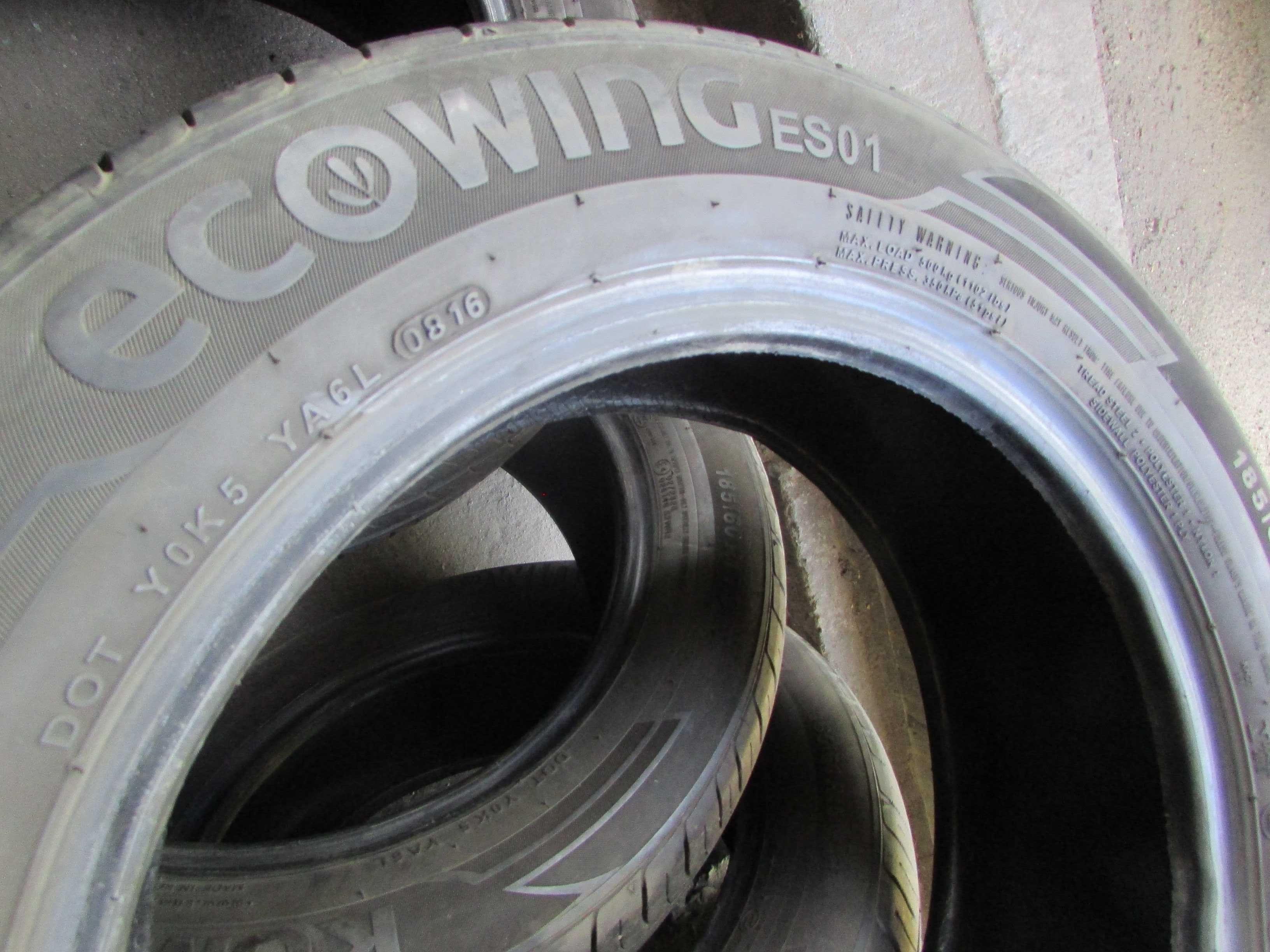 185/60/R15 Kumho 1 ecowing ES01 комплект літньої гуми