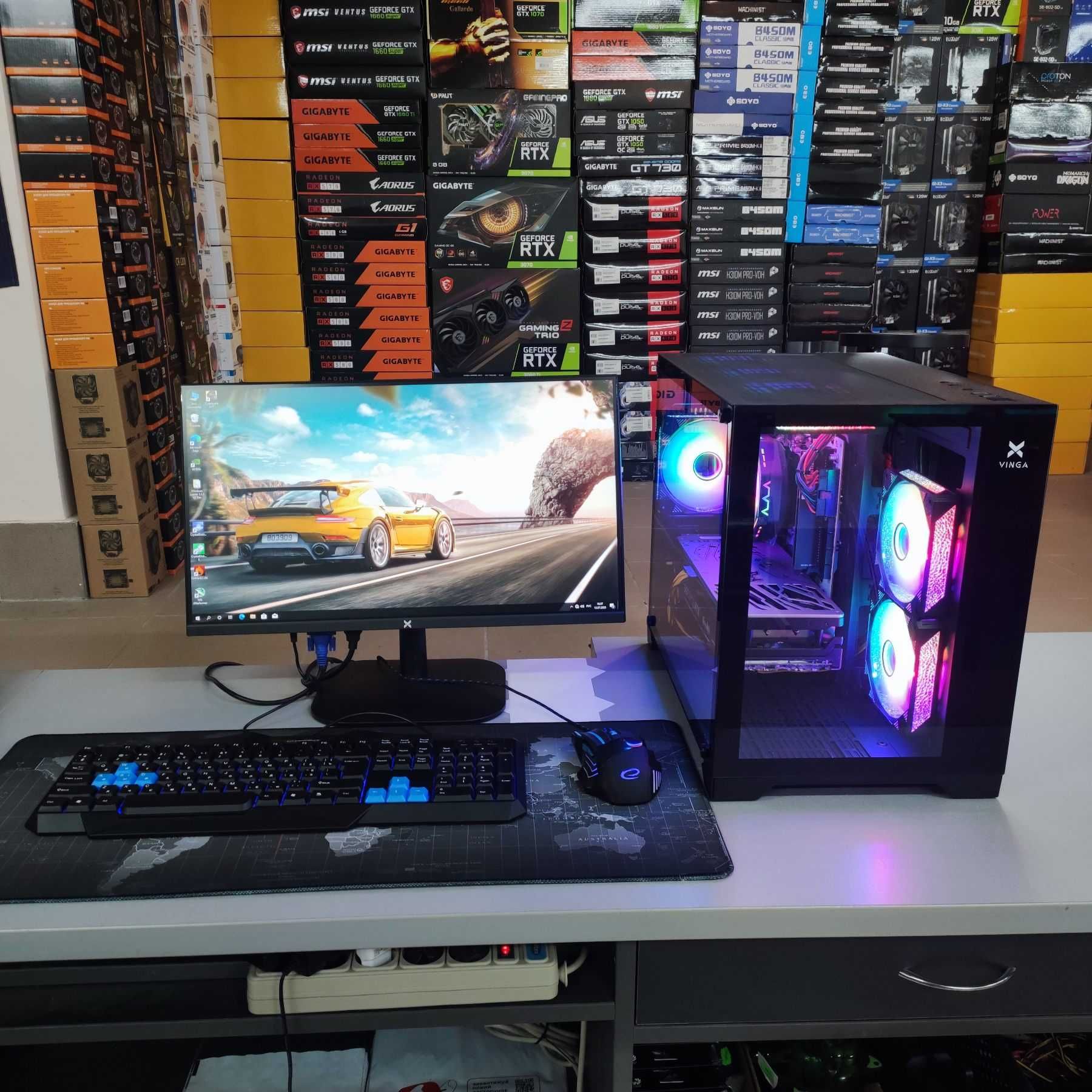 Компютер Новий Ryzen 5 5500, 16GB DDR4, GameRock RTX 3070, SSD 512GB