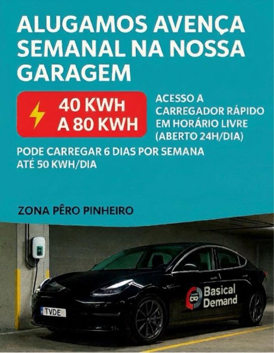 Avença Semanal-Carregue o seu carro rapidamente e sem esperas! (TVDE)