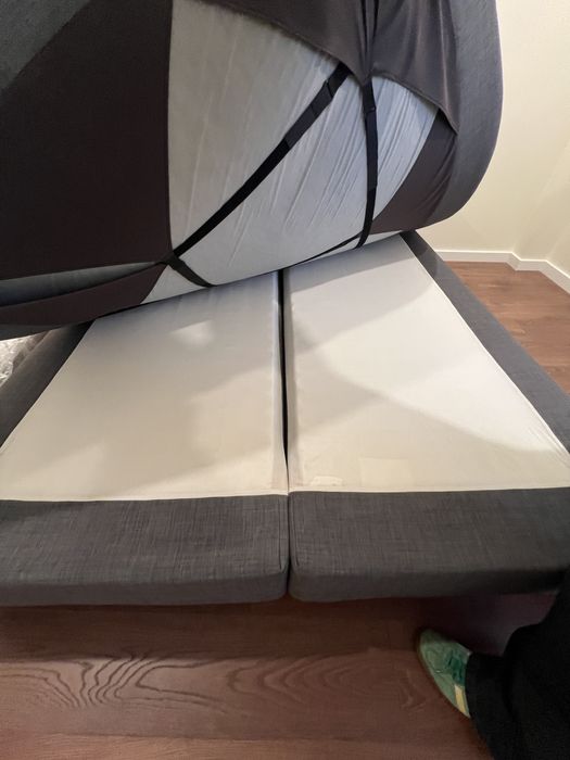 Vendo cama 160 x 200 cinza