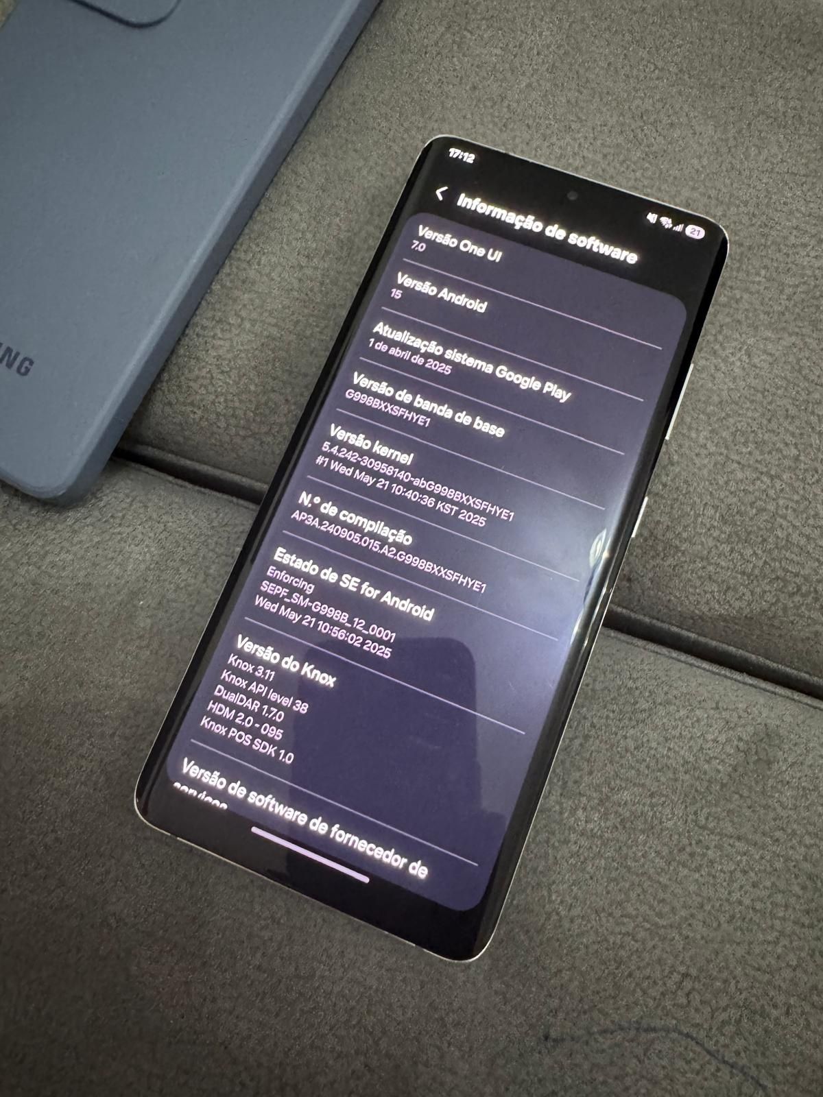 Samsung S21 ultra 5g C/Novo 12gb Ram Android 15