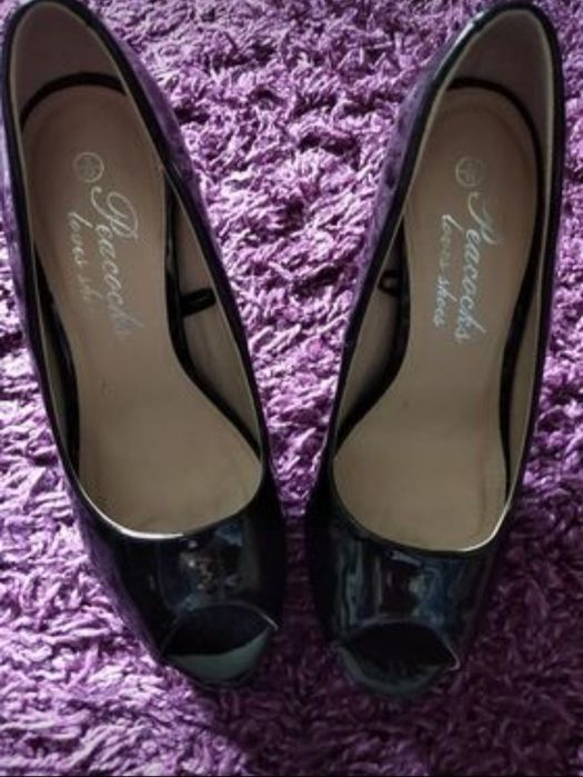 Czółenka open toe 37,5/38 nowe platformy