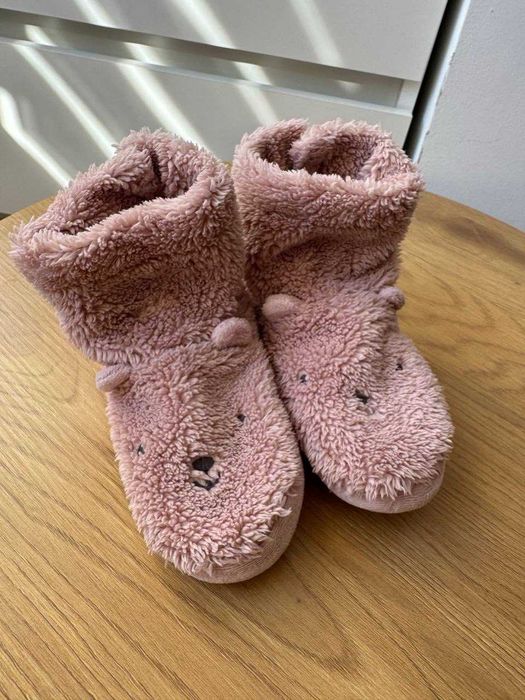 Дитячі теплі тапочки для дівчинки H&M 16-16.5 см