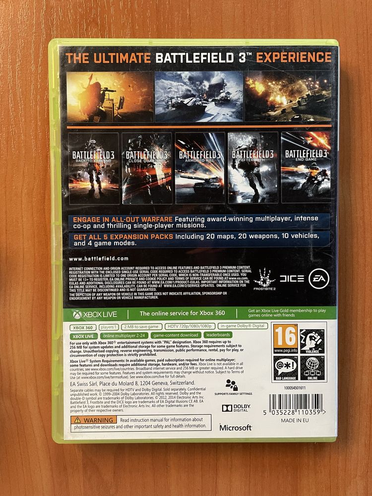 Battelfield 3 Xbox 360