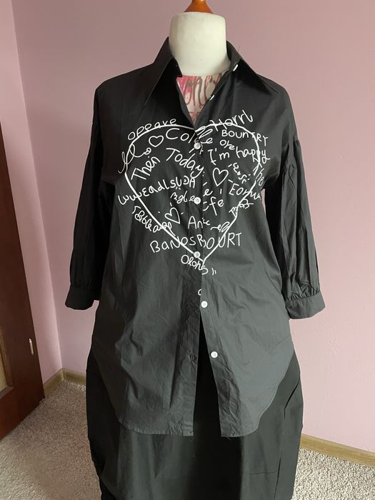 Czarna koszula z aplikacją 42/44/46