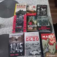Zestaw książek historycznych/wojennych