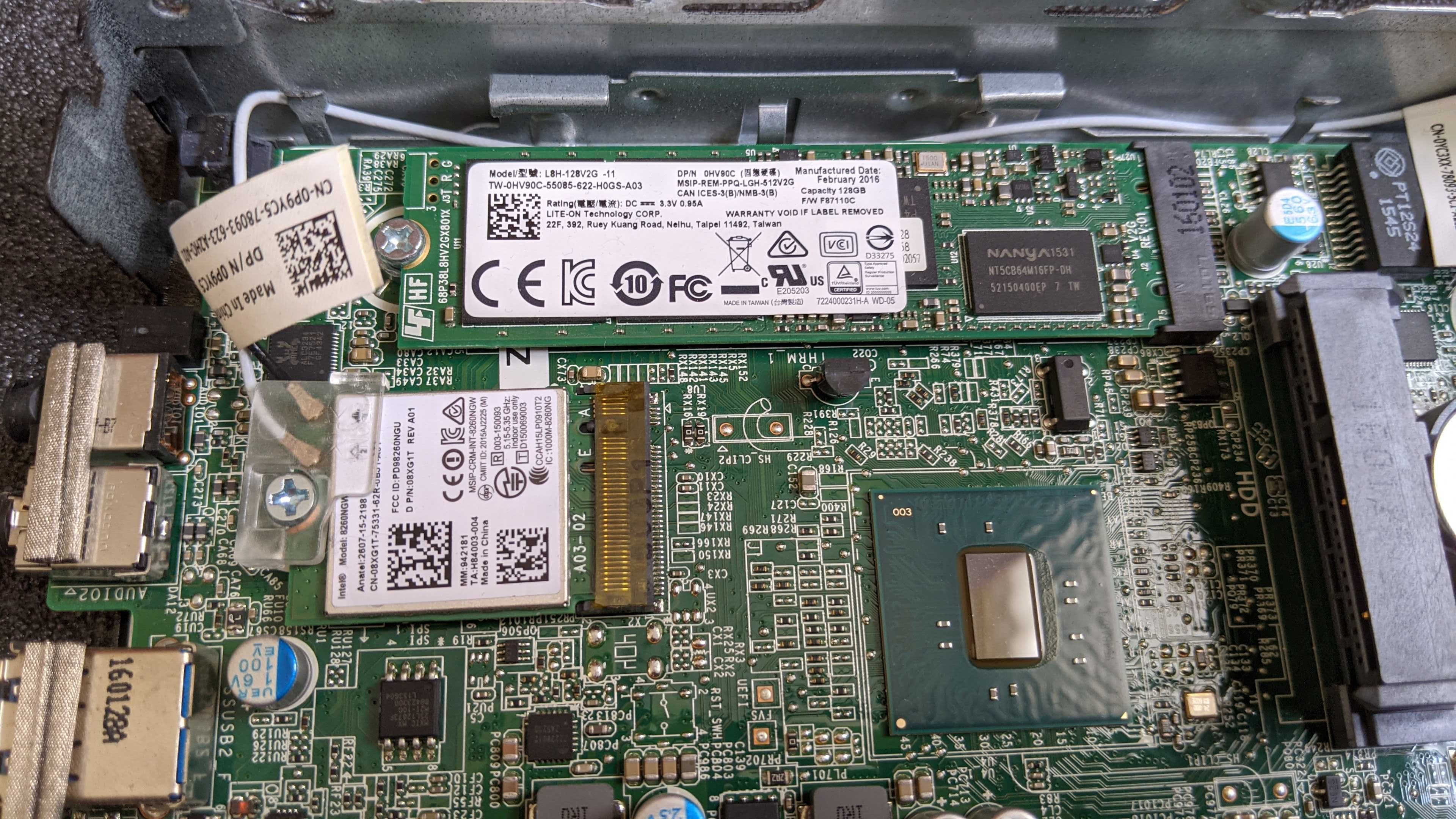 Неттоп Dell OptiPlex 7040M i5-6500T 8GB 128GB M.2 SSD Win 10 Wi Fi