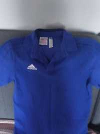 Koszulka polo niebieska chlopiec 152cm Adidas