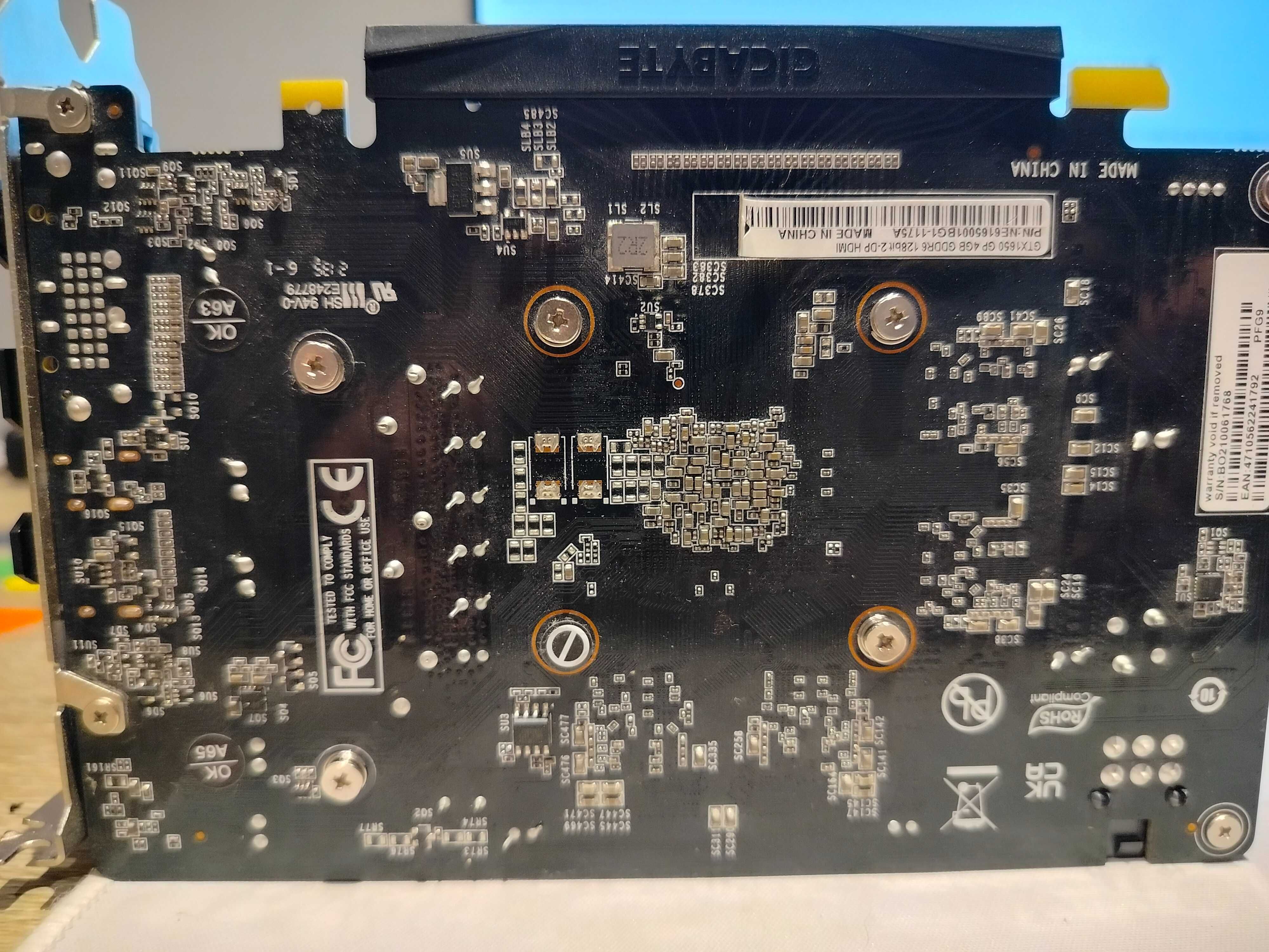 karta graficzna GEFORCE GTX1650/GP4G GDDR6 128 BIT 2-DP HDMI